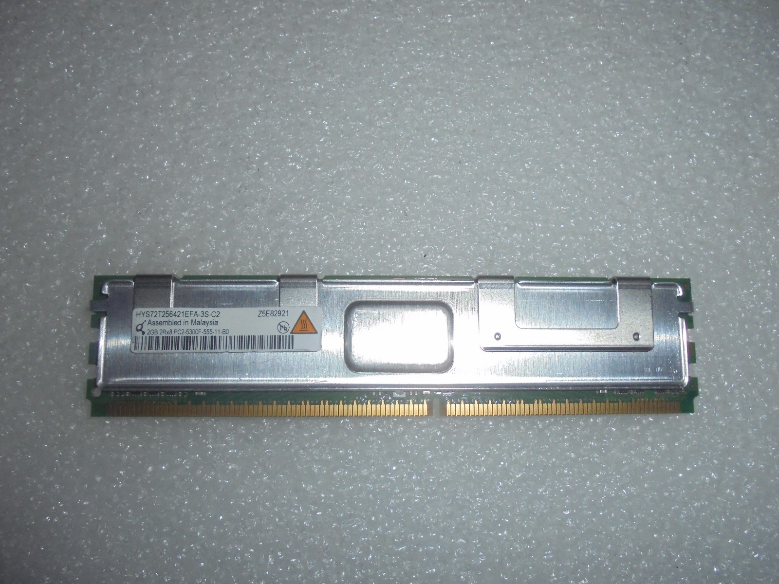 2GB Qimonda DDR2 PC2-5300F RAM 667MHz 2Rx8 CL5 ECC FB-DIMM HYS72T256421EFA-3S-C2