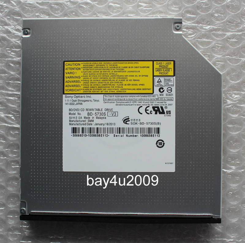 New Internal SONY BD5730S 5750H 6X 3D Blu-ray Burner BD-RE Writer Slim DVD Drive