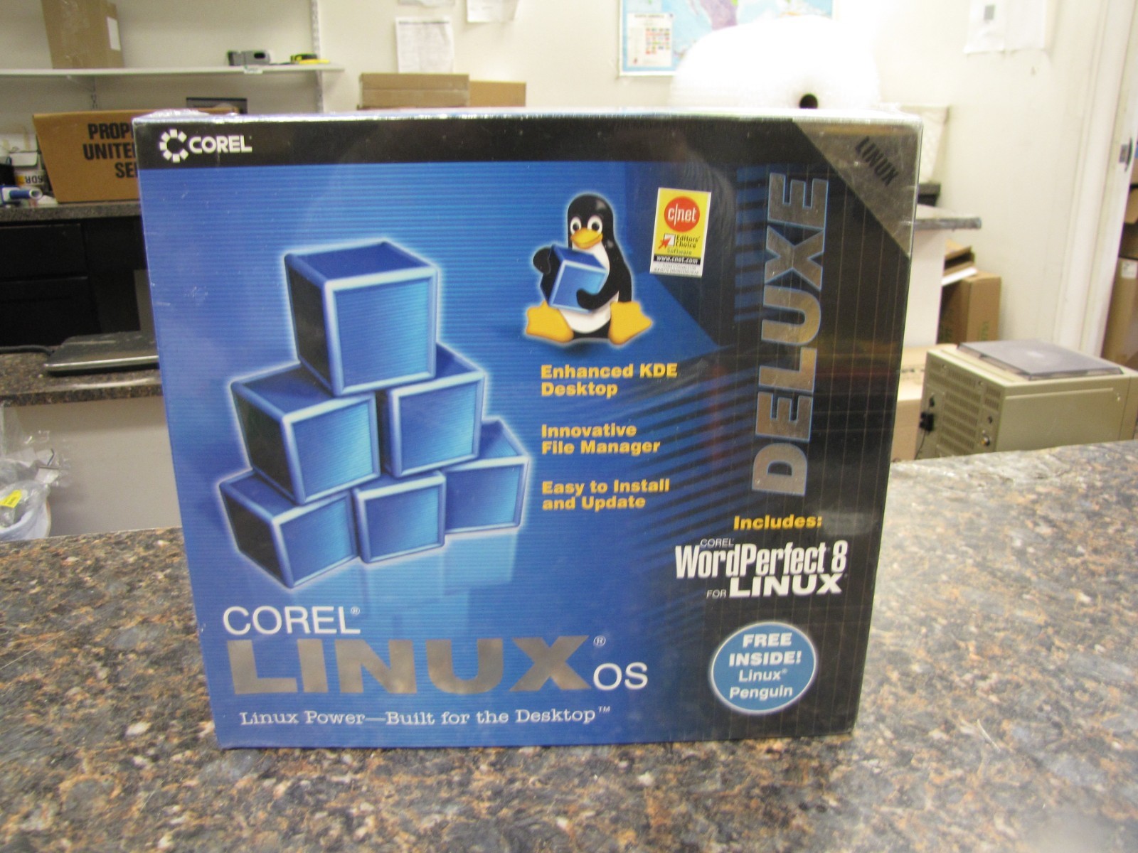 COREL LINUX OS DELUXE PC FILE MANAGER BIG BOX 1999 NEW SEALED -MQ36