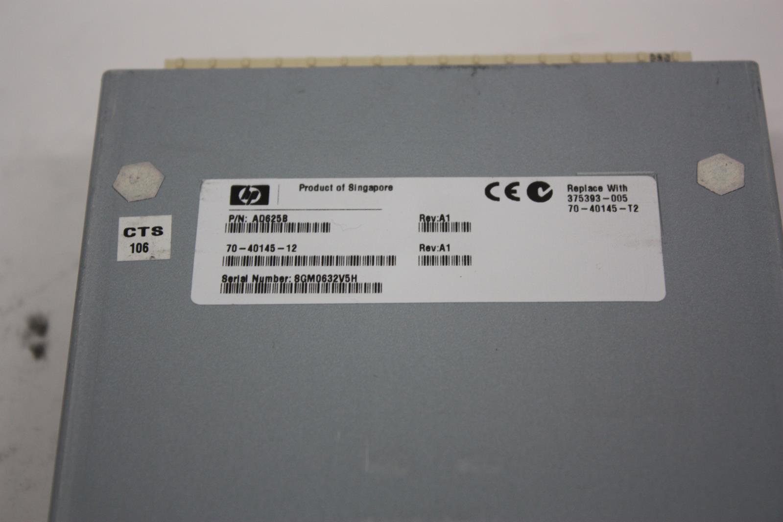 HP AD625B FIBER CHANNEL (FC) HOT-SWAP ENVIRON