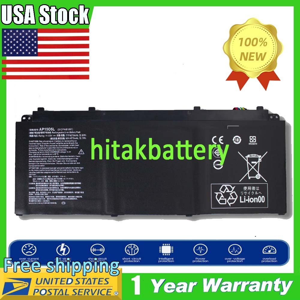 Battery for Acer Swift 1 SF114-32 Swift 5 SF514-51 SF515-51T Predator AP15O5L