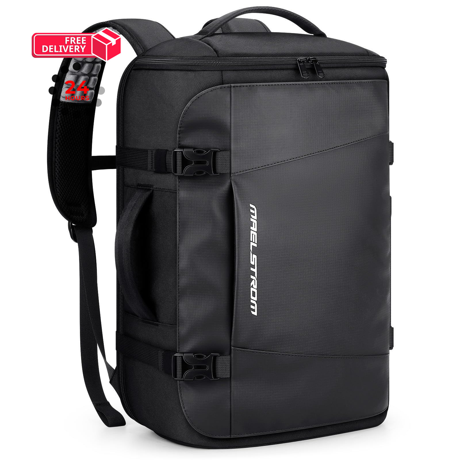 Maelstrom 40L Travel Backpack, TSA Carry On Laptop Backpack for 40L, Black