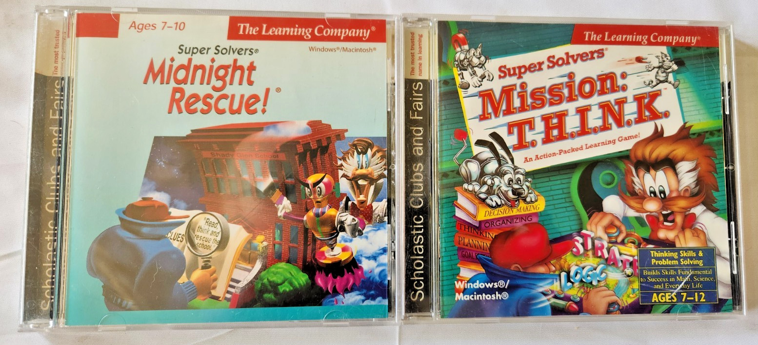 The Learning Company  Super Solvers PC CD-ROM lot of 2