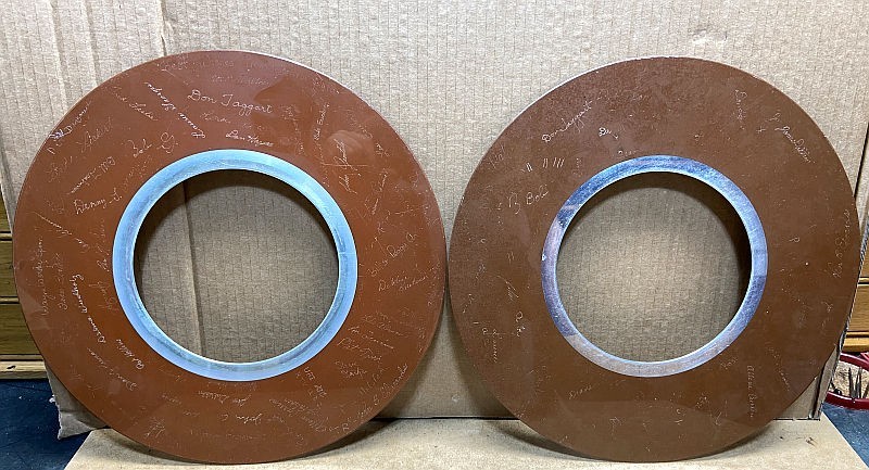 IBM 1311 Storage Disk 1960’s 1970's Magnetic Computer Platters Signed
