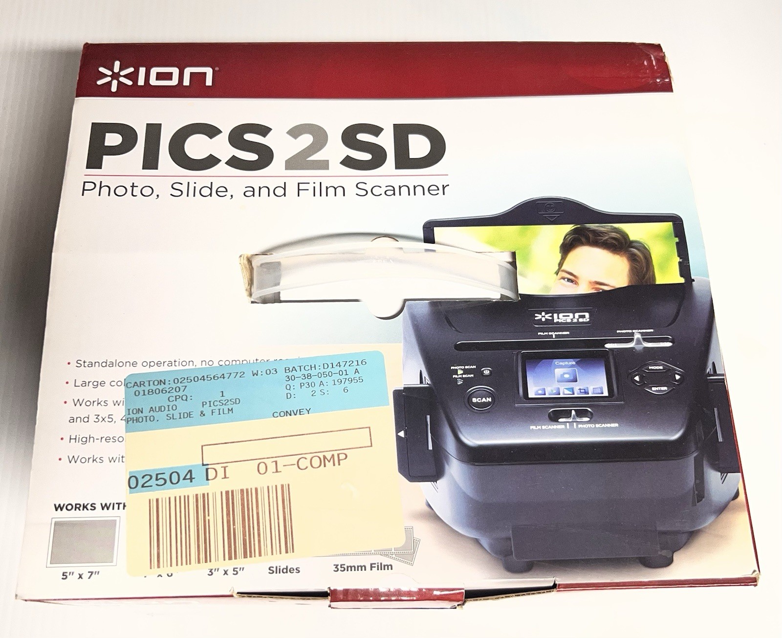 Ion  Audio PICS2SD Photo Slide Scanner with Film Scanner Used Once