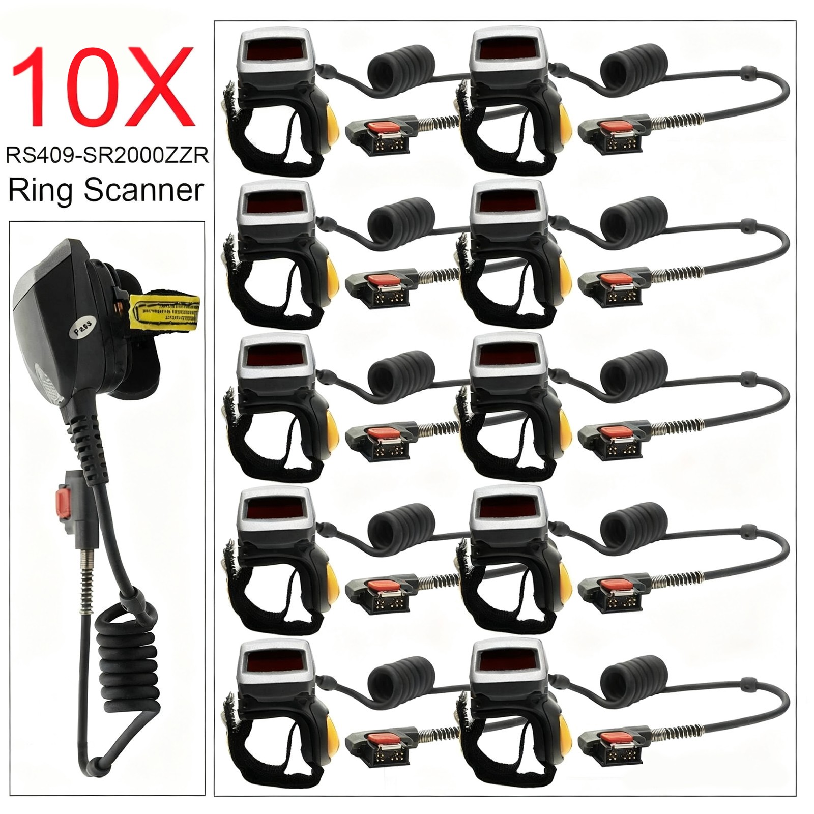 10X RS409-SR2000ZZR RS409 Symbol Motorola Ring Scanner for WT4090 WT41N0 Units