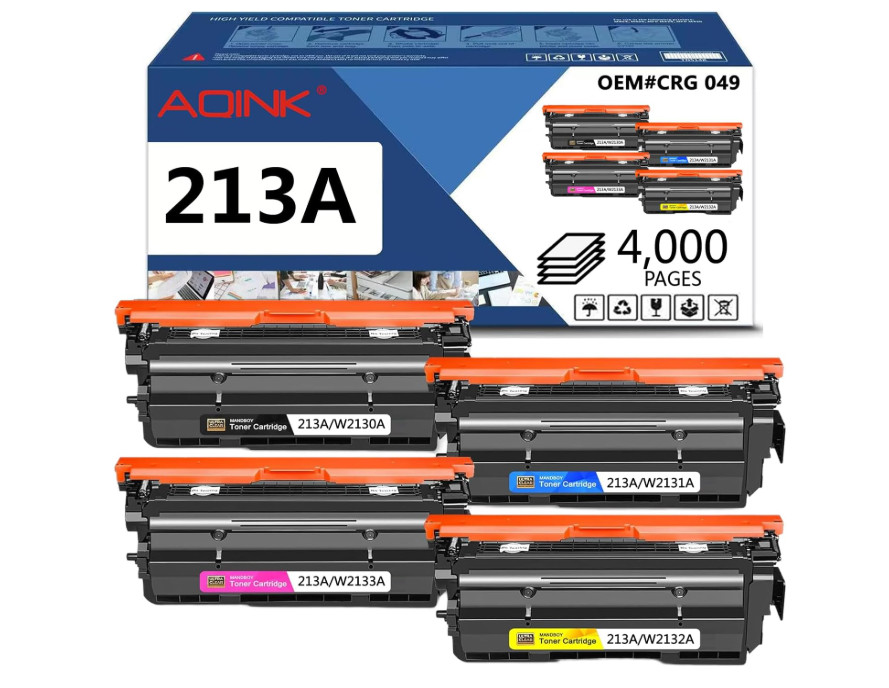 AOINK - 213A Toner Cartridge Replacement for HP 213A W2130A W2131A W2132A W2133A