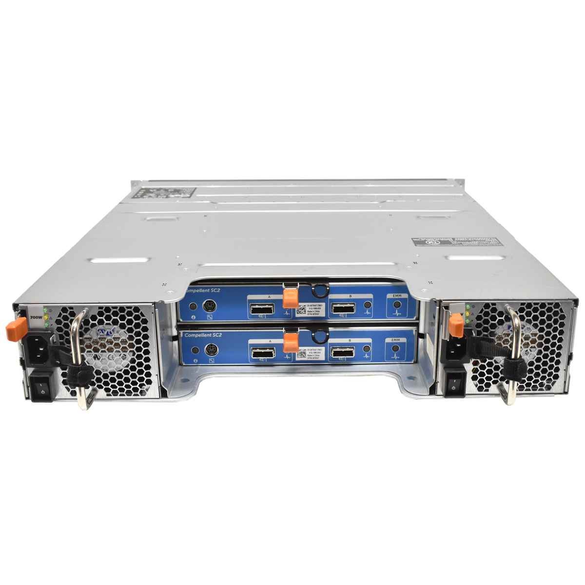 Dell Compellent Enclosure SC220 2xSAS 6G Controller 00TW47 24xSFF 2.5" Bay 2xPSU