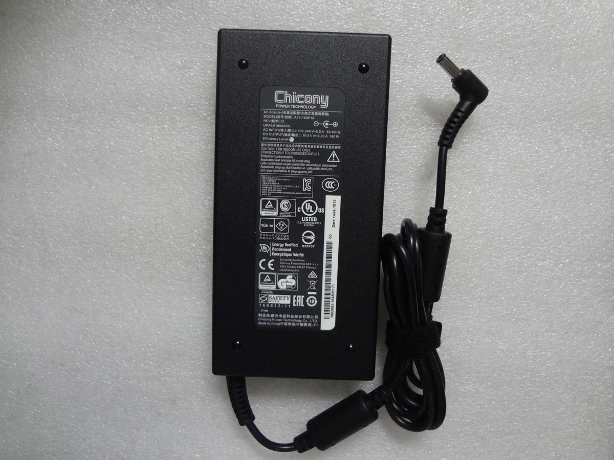 Genuine MSI GS63VR A15-180P1A 19.5V 9.23A Slim AC Adapter Chicony Charger