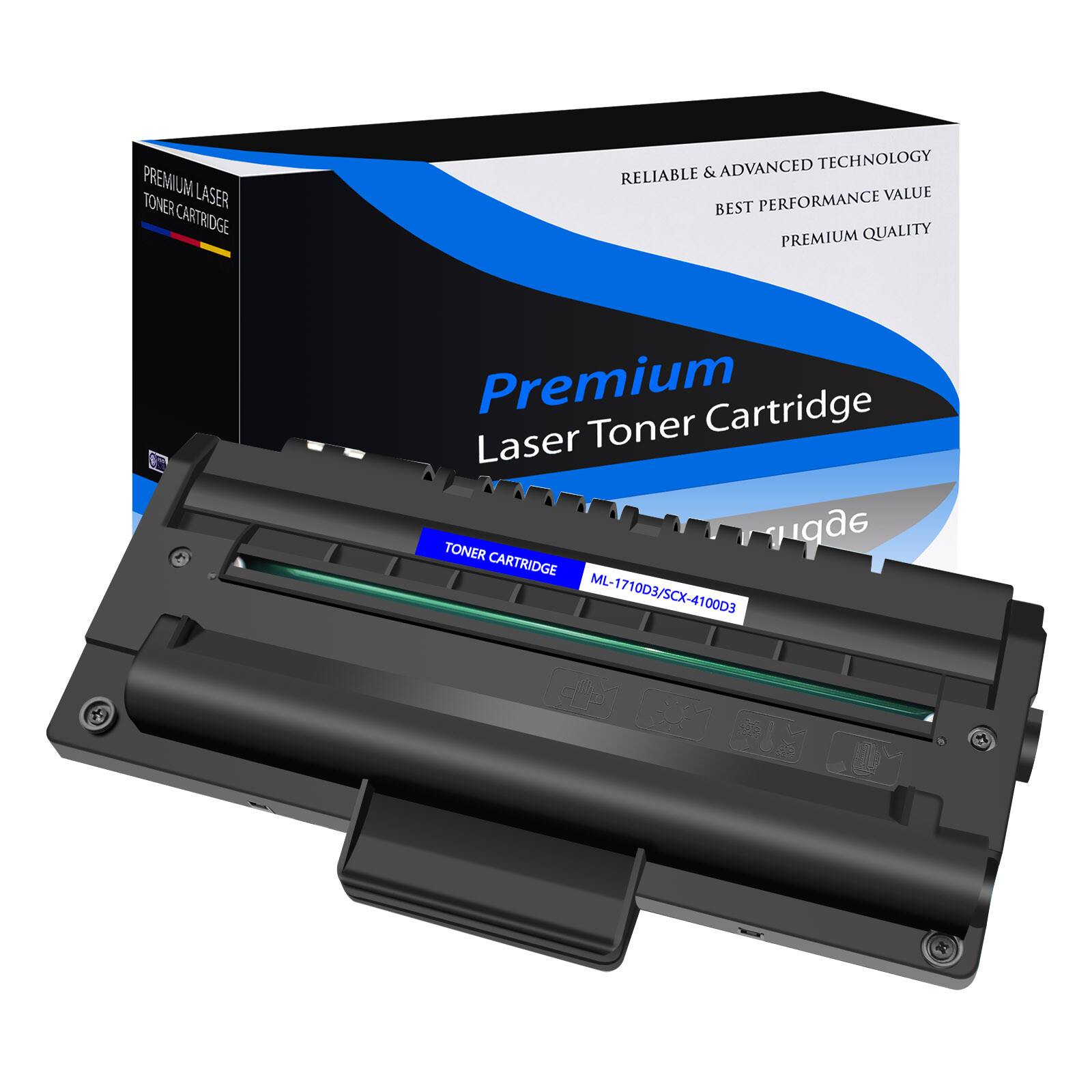 1PK ML1710 Black Toner Cartridge For Samsung ML-1510B 1520 1710B SCX-4216 SF-560