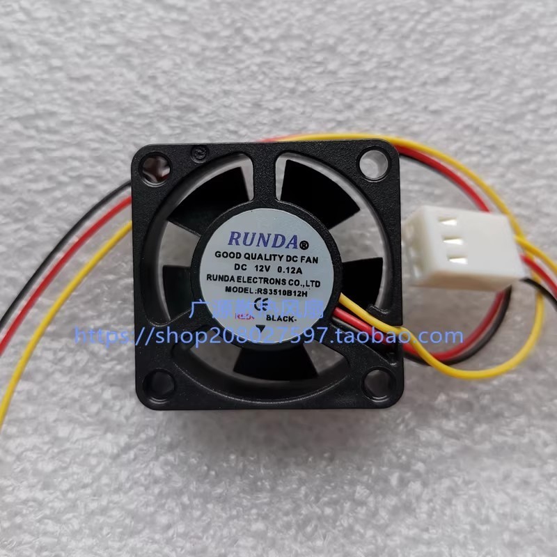 1PCS RUNDA RS3510B12H 12V 0.12A 3cm 3010 Cooling Fan