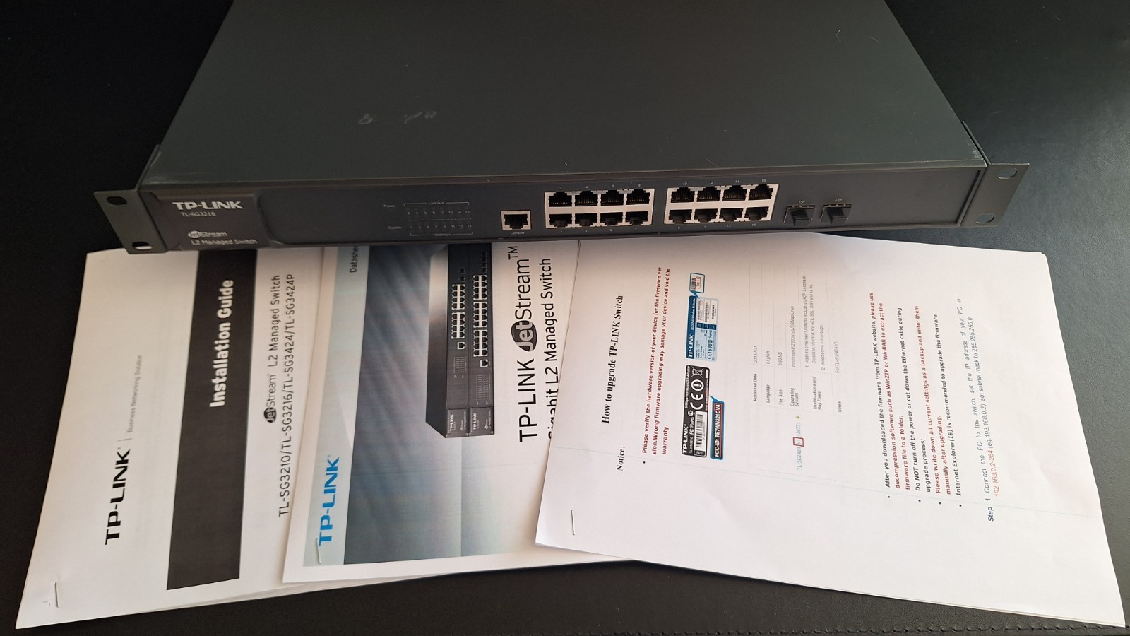 TP-Link TL-SG3216 Ver 2 JetStream 16-Port Gigabit L2 Managed Switch 2 Combo SFP