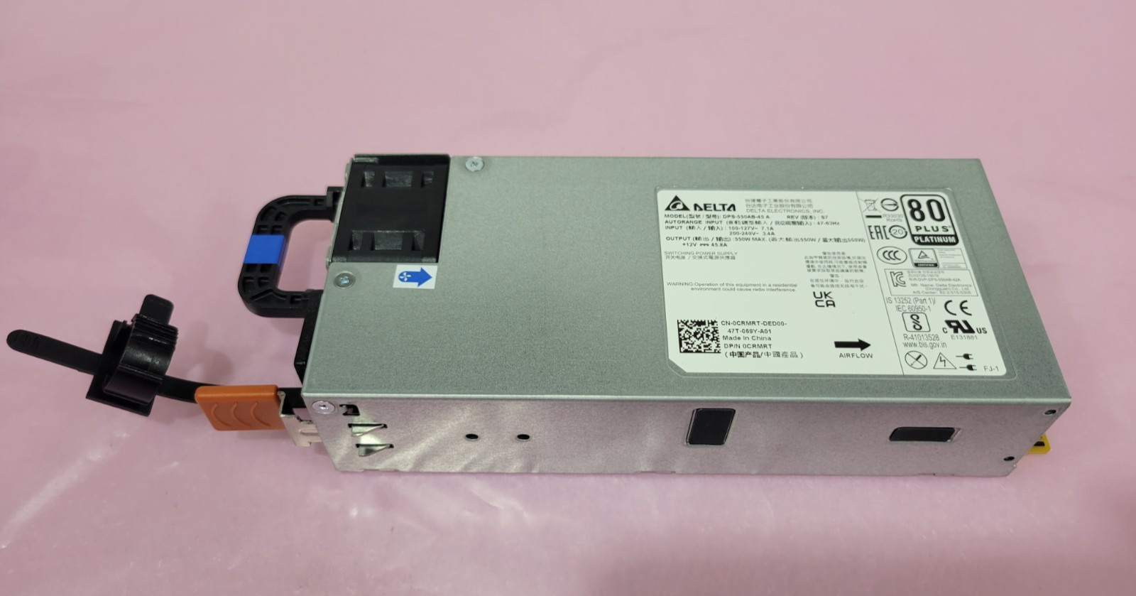 CRMRT Dell EMC 0CRMRT Delta DPS-550AB-45 A 550W Power supply For N3200 Switches