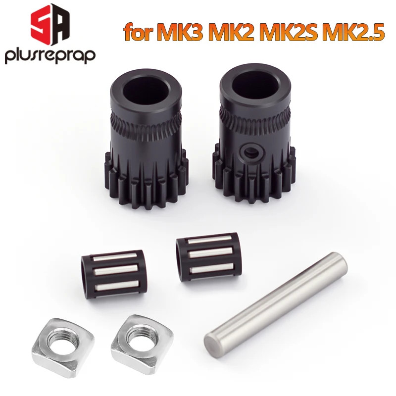 Dual Drive Gear for Prusa I3 Mk3S MK3 MK2 MK2S MK2.5 3D Printer Extruder Upgrade