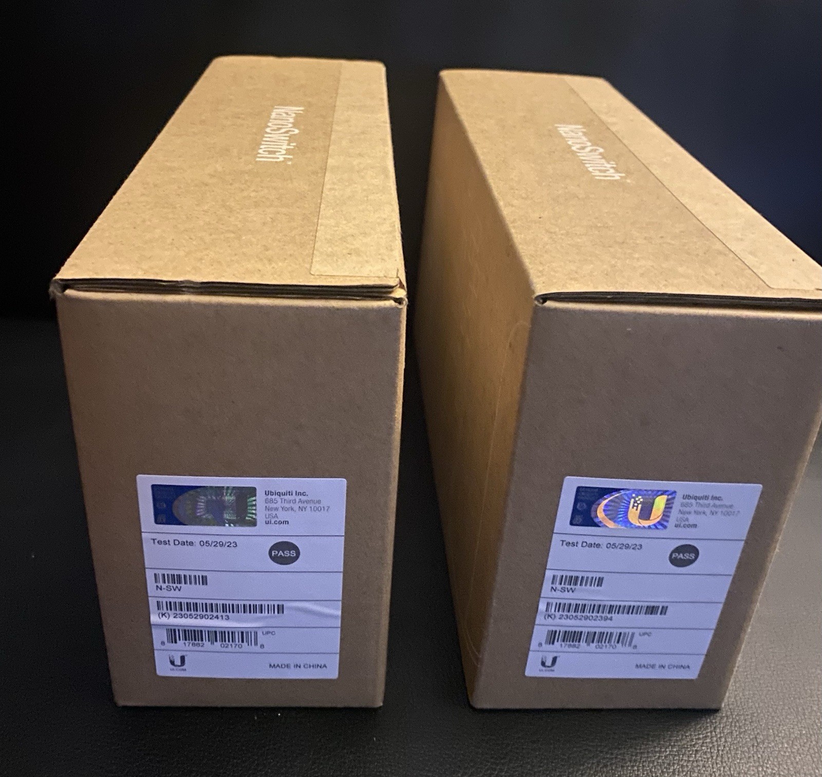 (2)Ubiquiti N-SW NanoSwitch Outdoor 4-Port Gigabit PoE Passthrough Switch - NEW