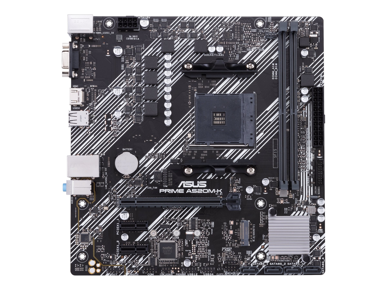 ASUS PRIME A520M-K AMD AM4 DDR4 mATX Motherboard for Ryzen CPU