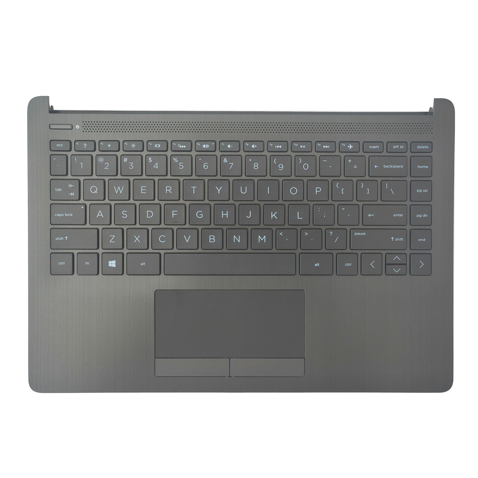 New For HP 14-CF 14-DF 14-DK Palmrest Backlit Keyboard Touchpad Gray L24817-001