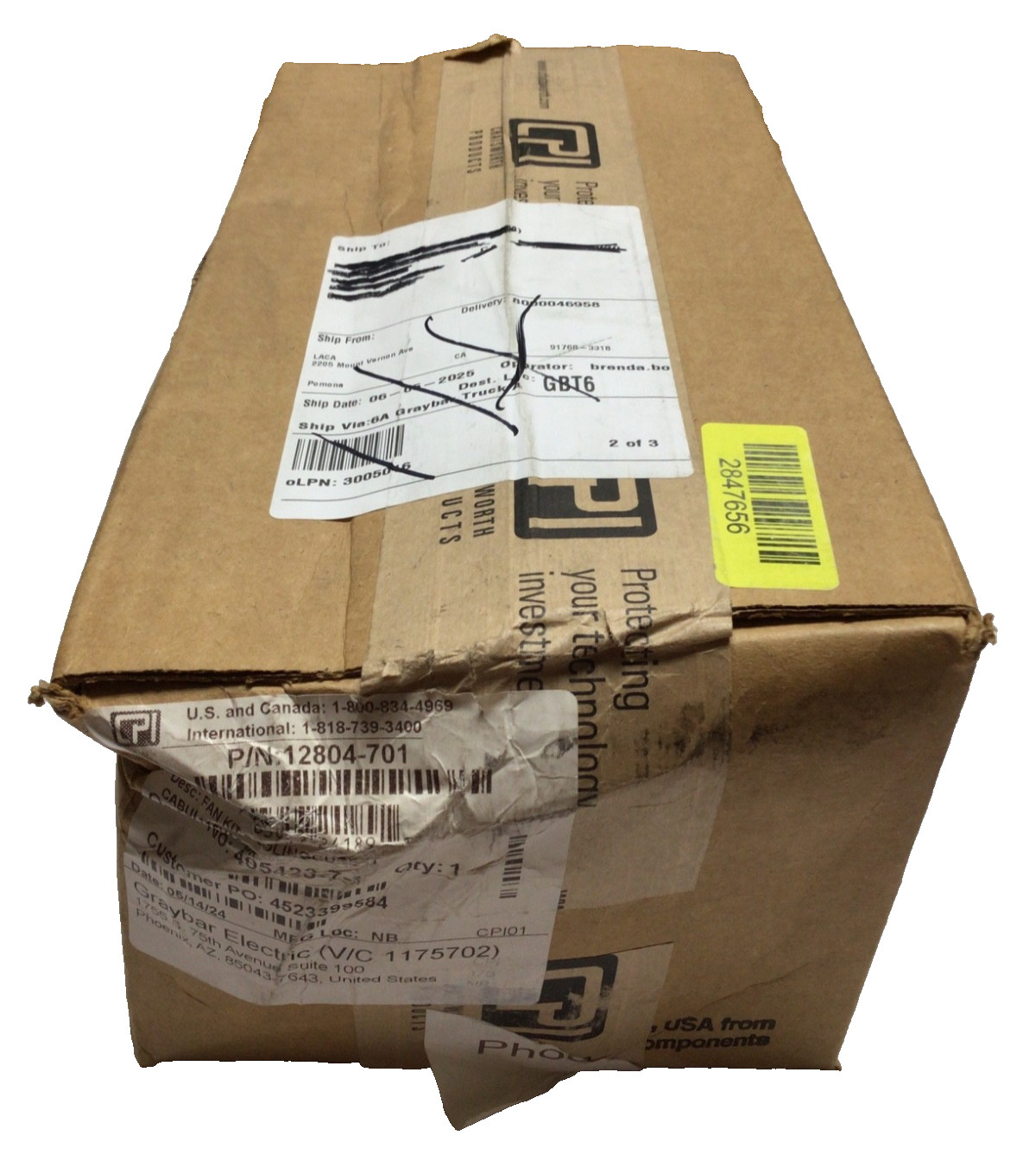 CPI Chatsworth Products Inc 12804-701  Cube-IT Cooling Fan Kit 115VAC new