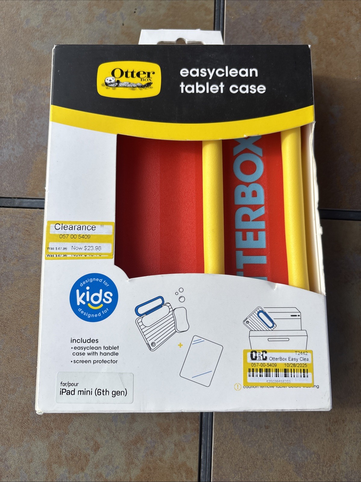 OtterBox Kids EasyClean Protection Case Apple iPad Mini 6 / A17 Pro - Red Yellow