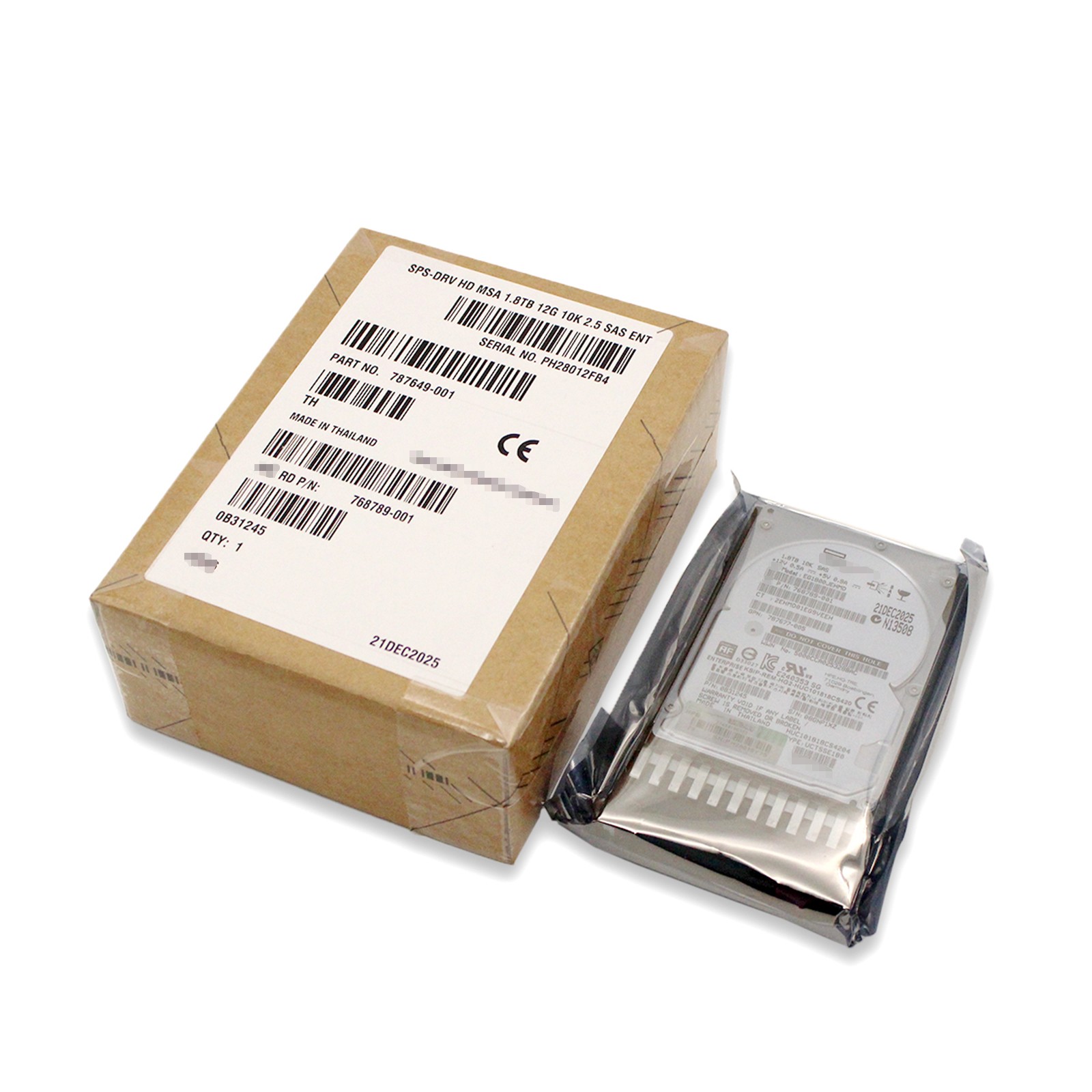 J9F49A 787649-001 New HPE MSA 1.8TB 2.5" SAS 10K 12G SFF BC HDD