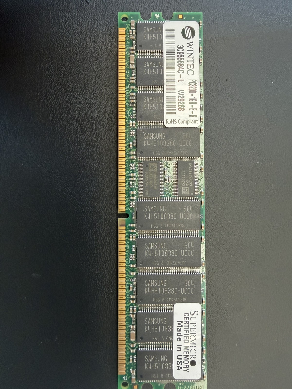 Wintec 1gb ram DDR1 400Mhz 3C955684c-l