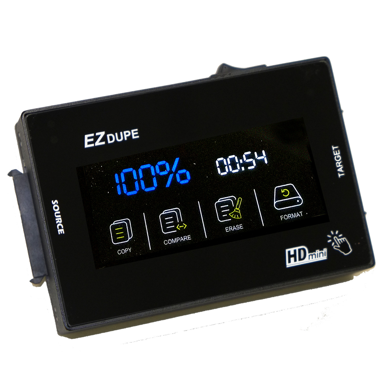 EZ Dupe 1 to 1 SOHO Touch Hard Drive Duplicator - SATA HDD SSD Cloner 9GB/Min