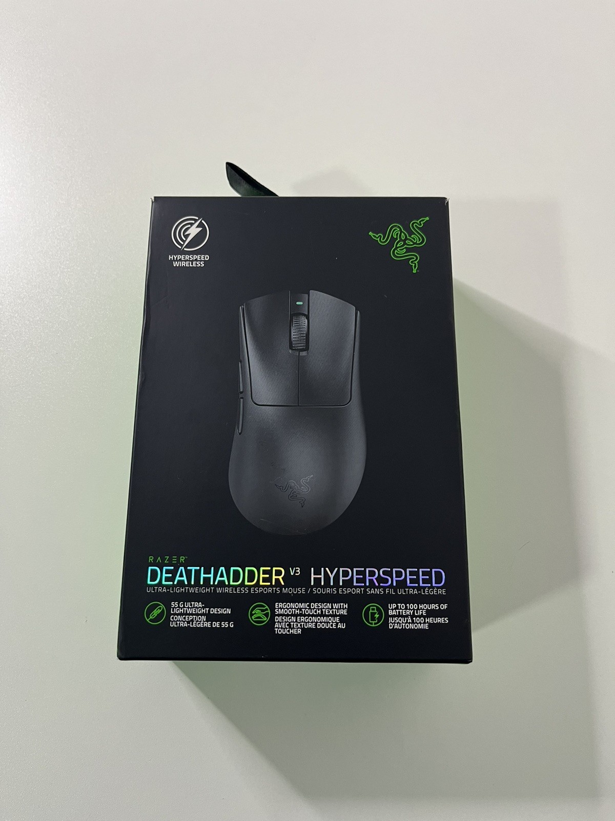Razer DeathAdder V3 HyperSpeed Wireless Esports Gaming Mouse USB-C. New-Sealed 