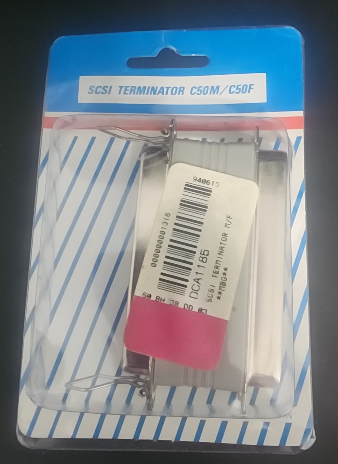 SCSI Terminator C50M/C50F 50-Pin Passive Pass Through Male to Female NEW Wrapped