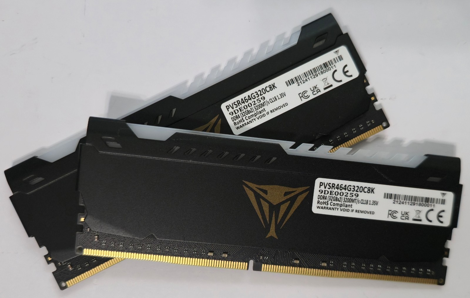 Patriot Viper Steel RGB 64GB (2 x 32GB) DDR4 3200 (PC4-25600) CL18 Desktop RAM