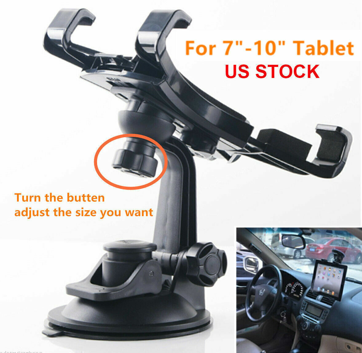 Universal Car Dashboard Tablet Mount Holder for 7-10 Inch iPad Mini Samsung US