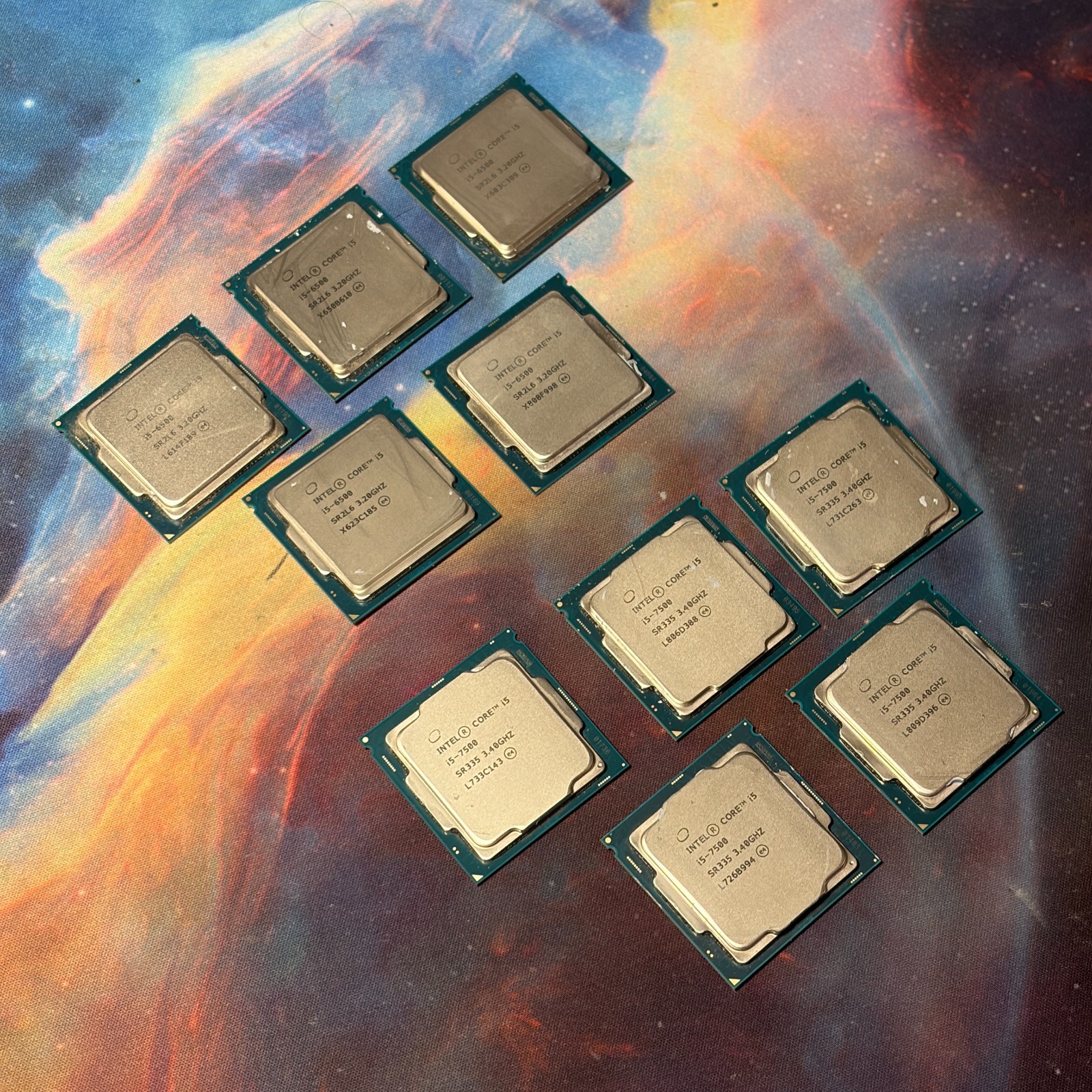 LOT OF 10 Intel Core i5 Desktop CPU •5x 7500 5x 6500 •LGA1151 H4 SR2L6 SR335