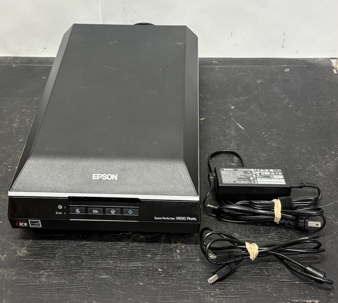 Epson Perfection V600 Scanner Photos Film 6400 dpi Flatbed Scanner Tested Works