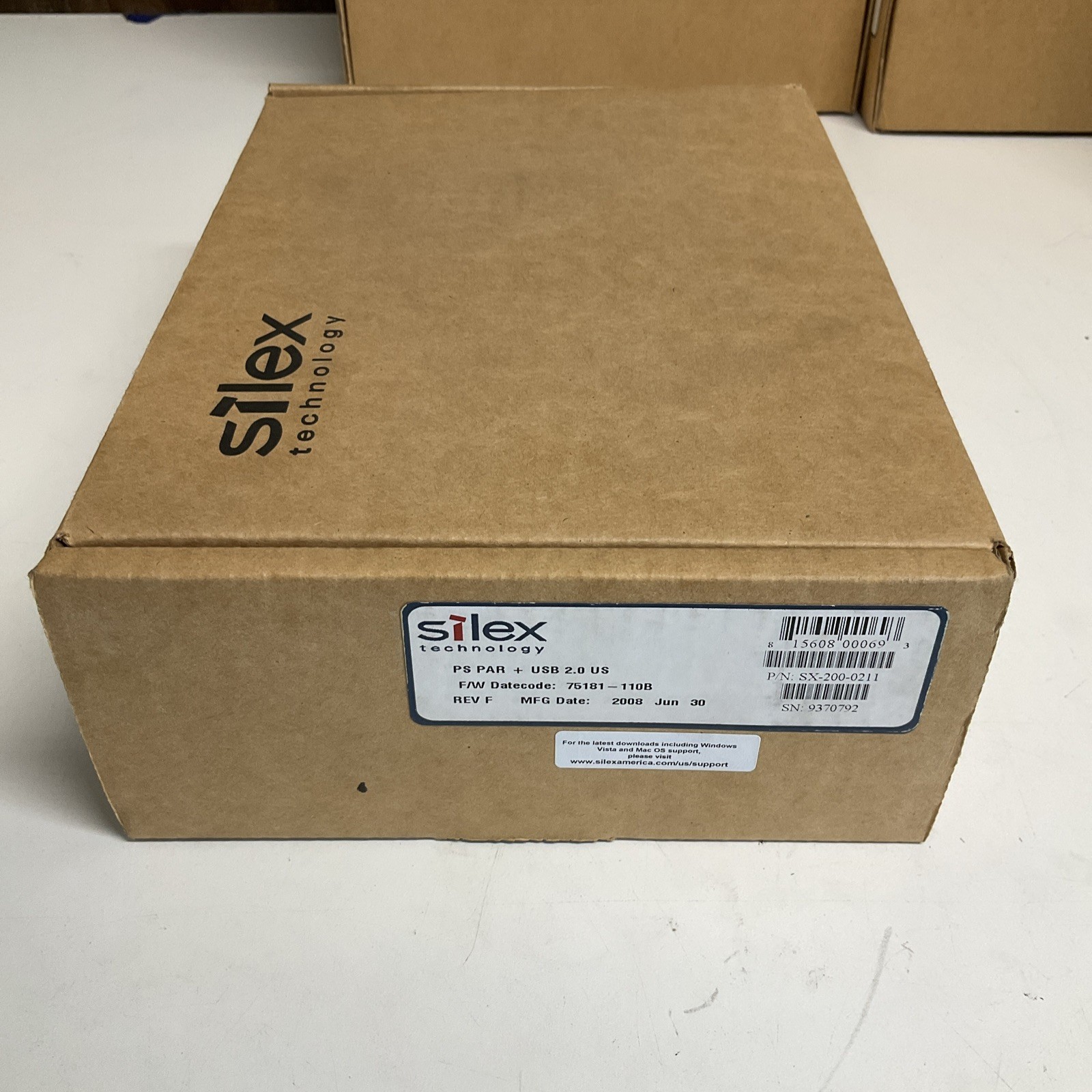 Silex SX-200-0211 PS PAR + USB 2.0/ Parallel Print Server device New Open Box