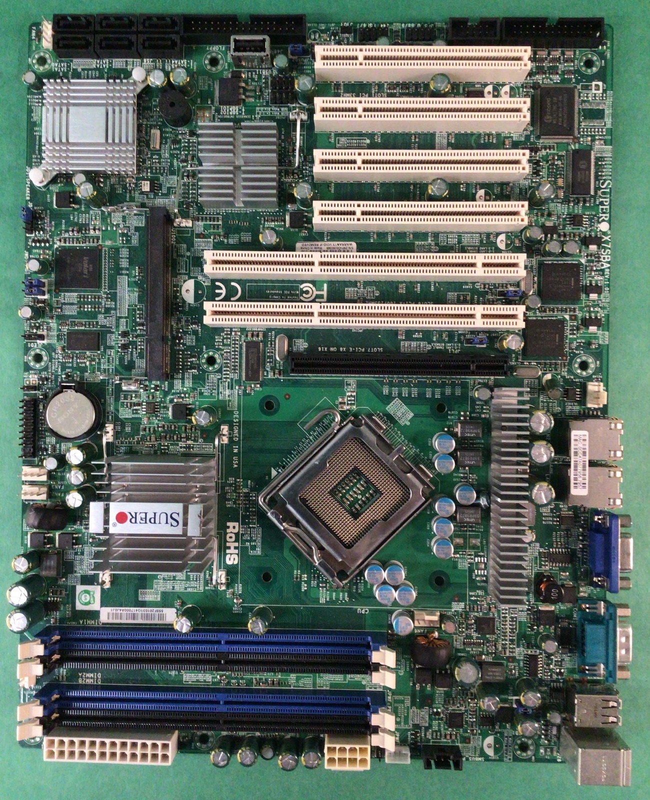 Supermicro X7SBA Motherboard with I/0 Plate