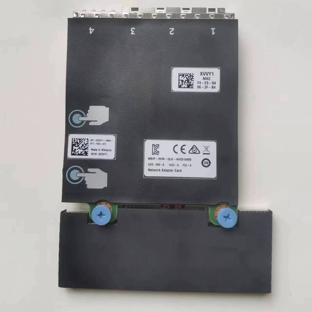 Dell XVVY1 QLogic QL41164HMCU-DE 10Gb SFP+ 4-Port Network Daughter Card