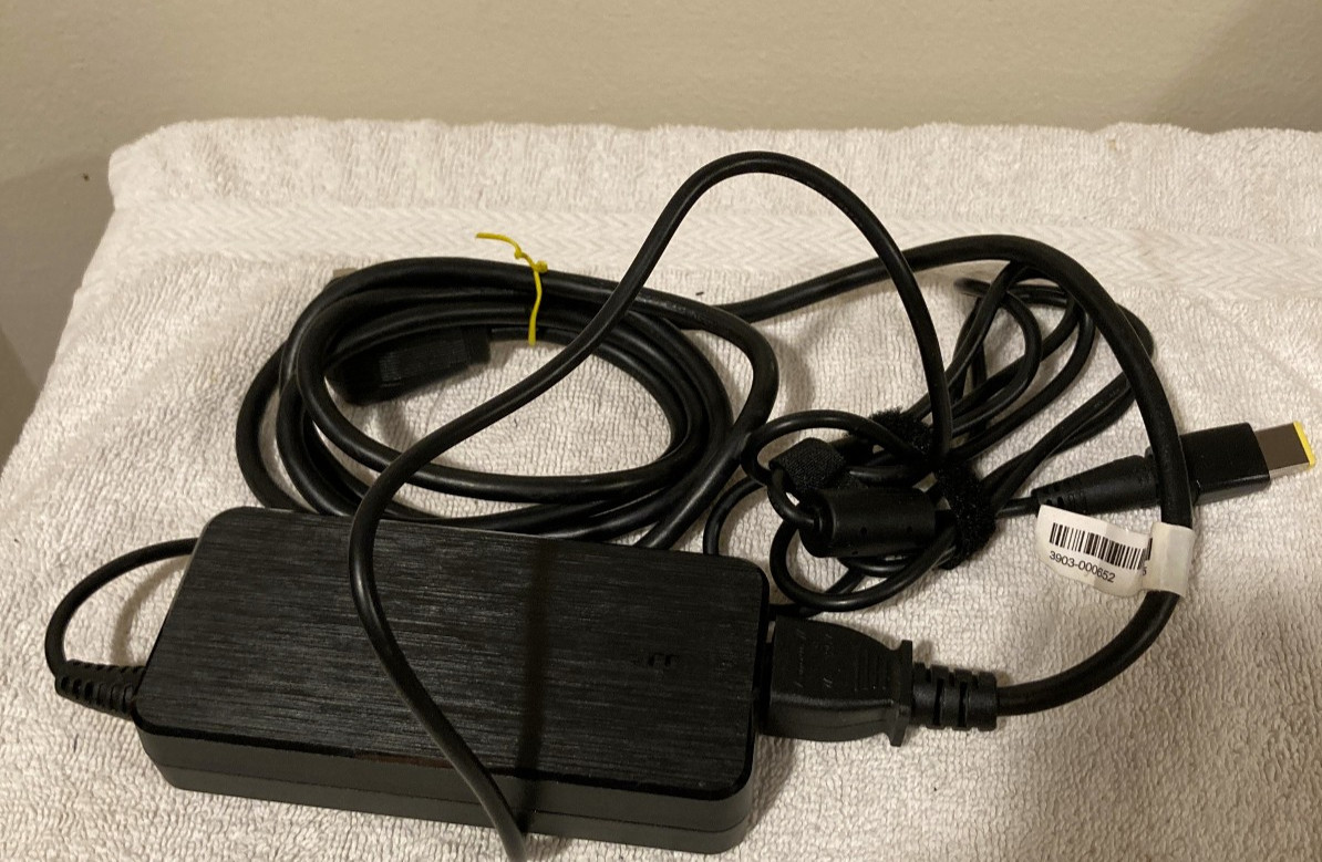 APA110US AC Adapter 90W w/ USB Fast Charger w Lenovo Square Tip TESTED 