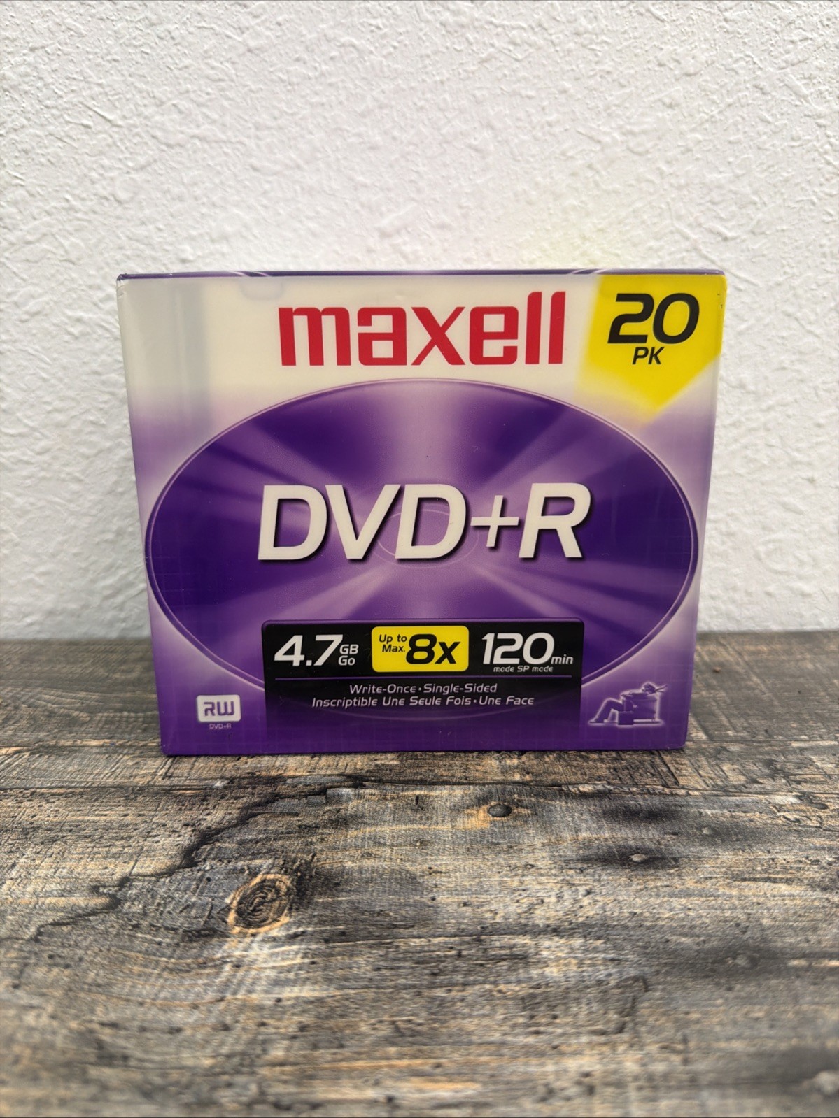 Maxell DVD+R 20 Pack - 4.7GB 8X 120min - Sealed Blank Media
