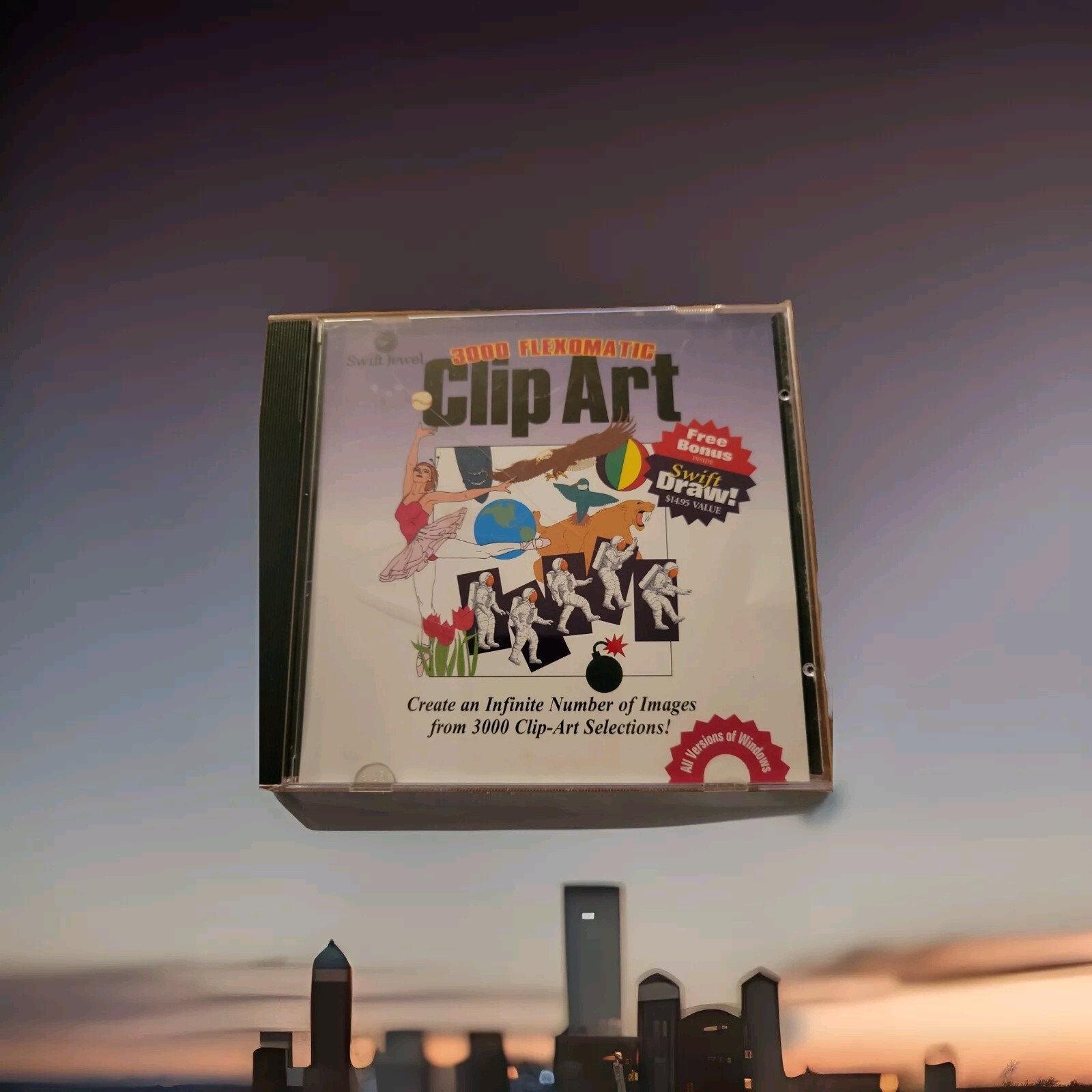 Vintage 1995 COSMI 3000 Flex-O-Matic Clip Art CD-ROM Windows 3.1 95 PC 
