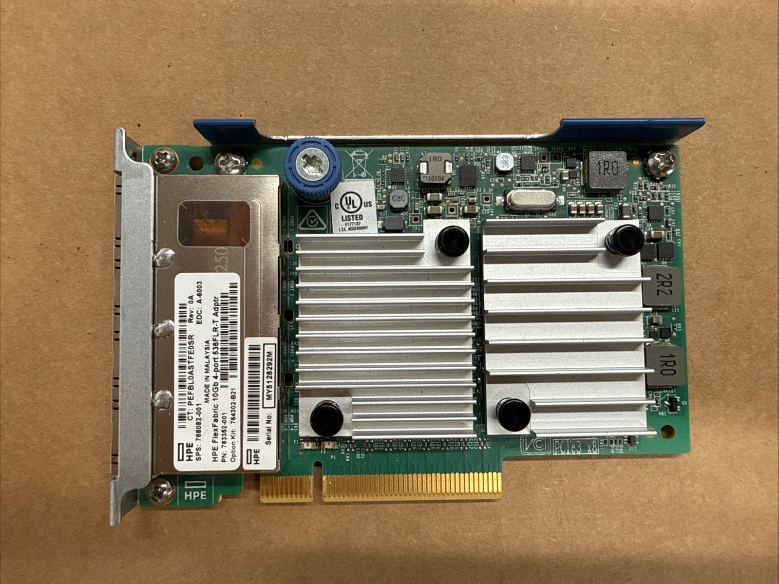 HPe 768082-001 HPE Flex Fabric 10GB 4Port 536FLR-T Adapter 764302-B21 763352-001