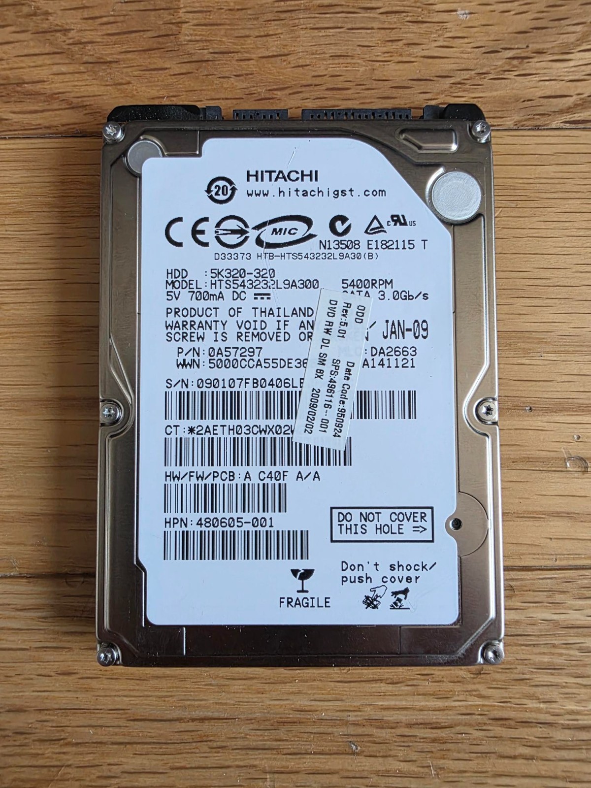 Hitachi 500GB SATA2 Hard Drive *BRAND NEW*