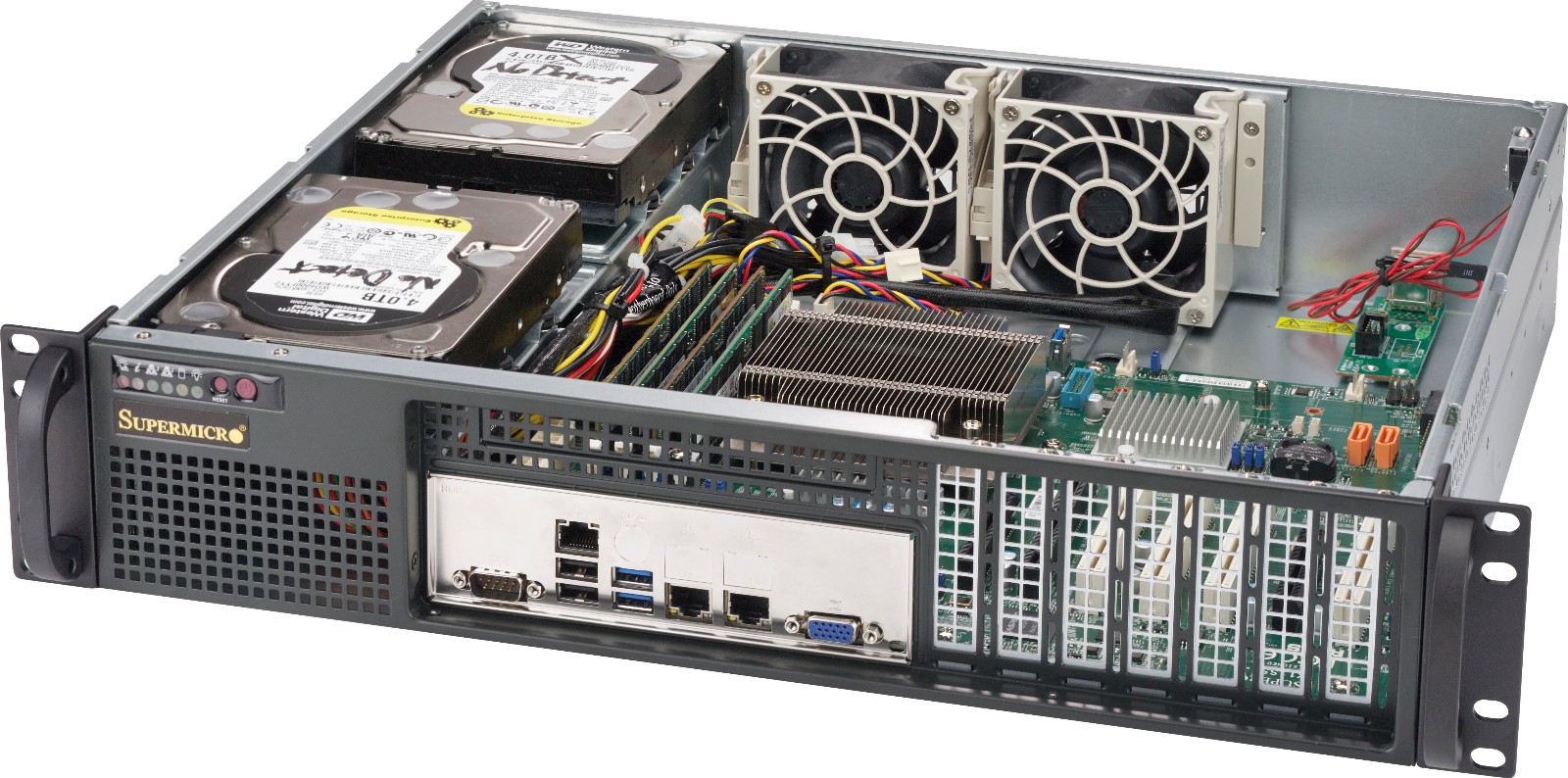 SuperMicro CSE-523L-505B 2U Chassis with 500W Power Supply