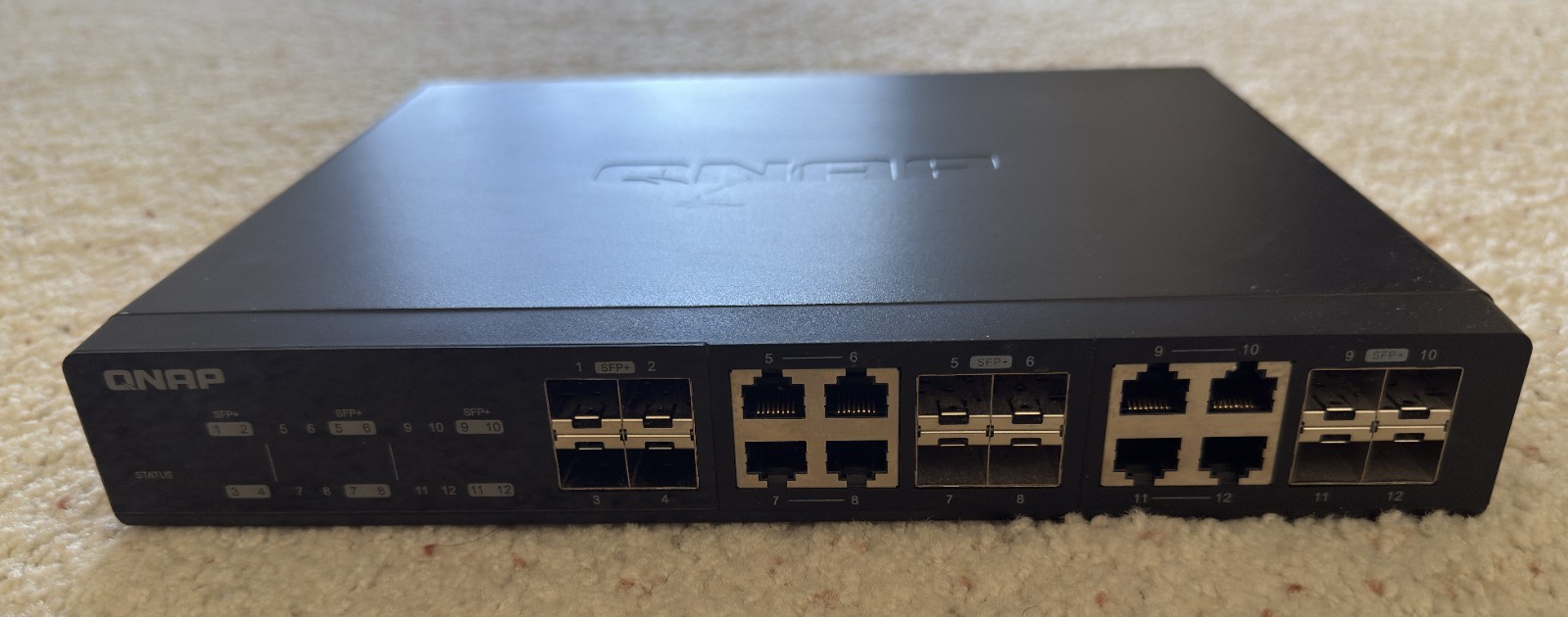 QNAP QSW-1208-8C Network Switch, used
