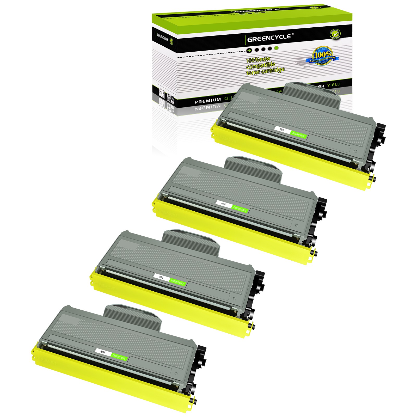 4PK TN360 TN330 Toner Cartridge Fits For Brother MFC-7340 MFC-7345DN MFC-7345N