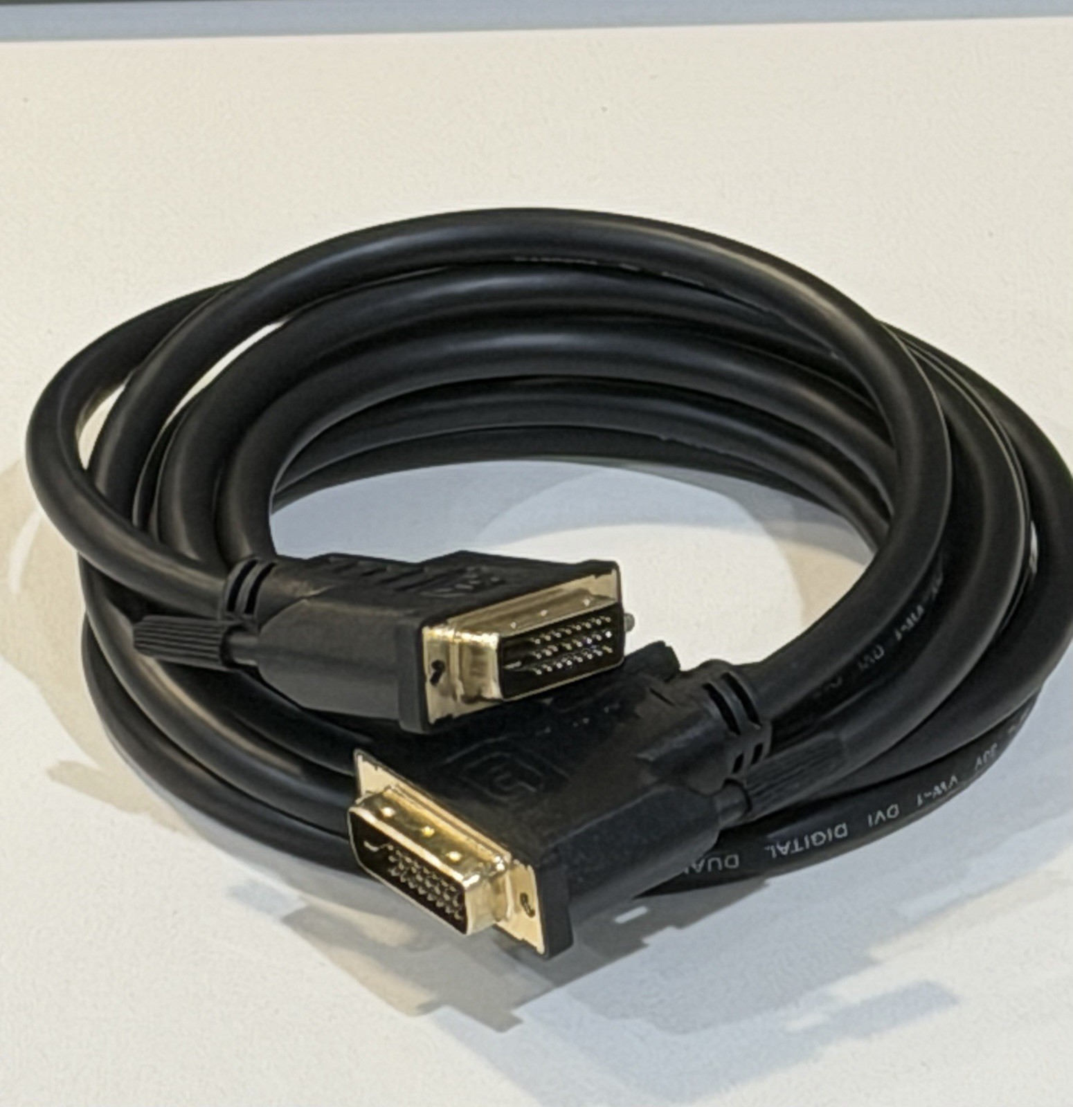 QVS CFDD-D10 Dual Link DVI-D Cable Male to Male Open Box 1080p WQXGA Monitor PC