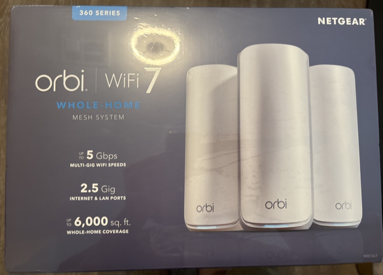 NETGEAR Orbi Dual-Band WiFi 7 Mesh Network System (RBE363-100NAS)... FREE S&H