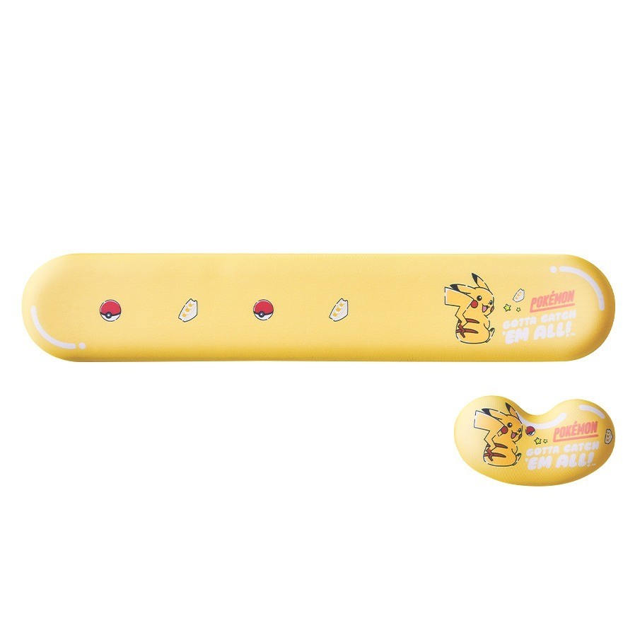 Pokemon genuine Keyboard Wrist Rest Pad+ Wrist Pad Set Pikachu Fandom Snorlax