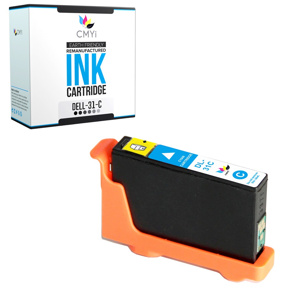 CMYi Compatible Series 31 Cyan Ink Cartridge fits Dell V525w, V725w All-In-One