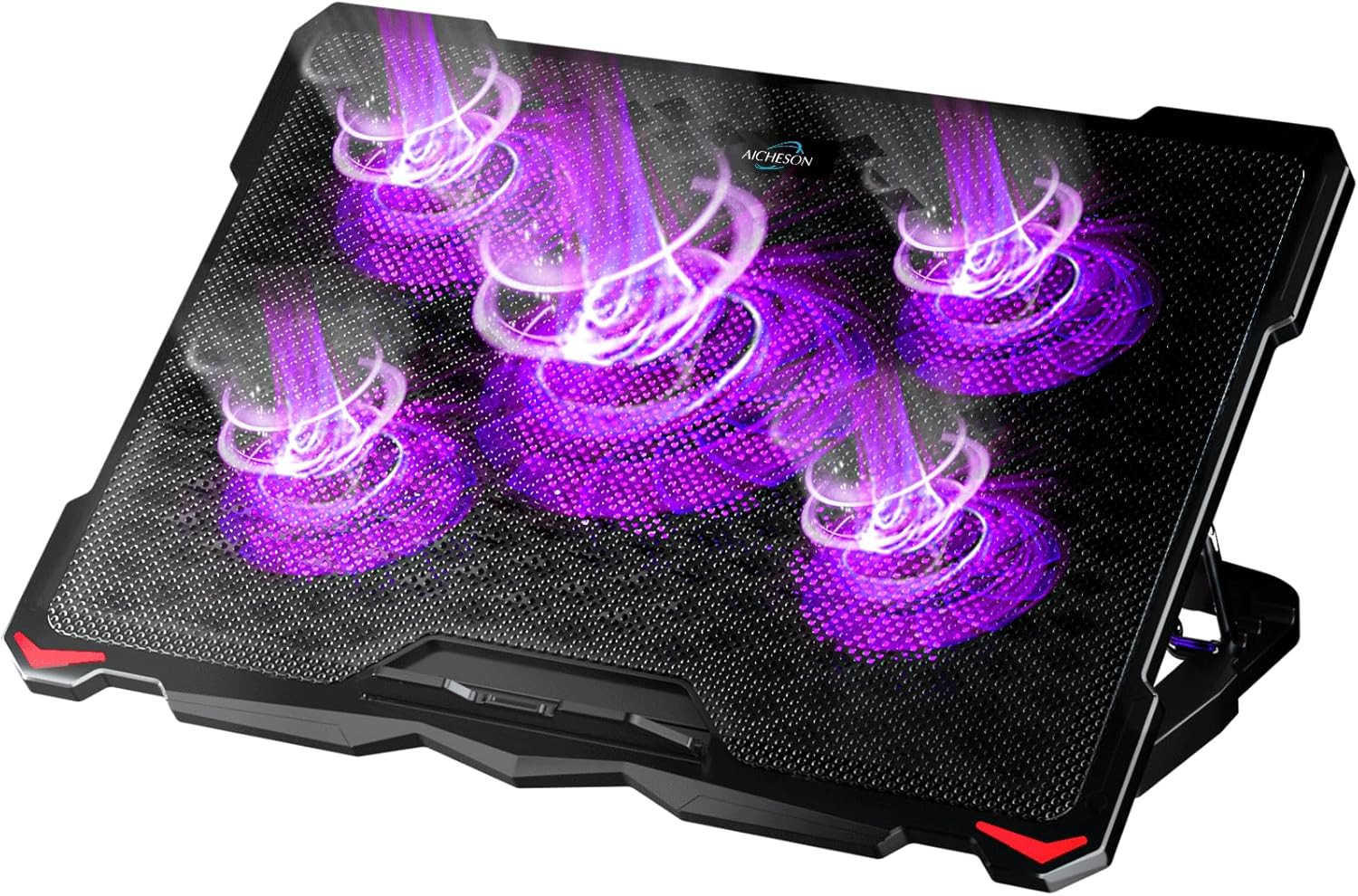 AICHESON Laptop Cooling Pad for 15.6 to 17.3 Inches PC Notebooks, 5 Fans Compute