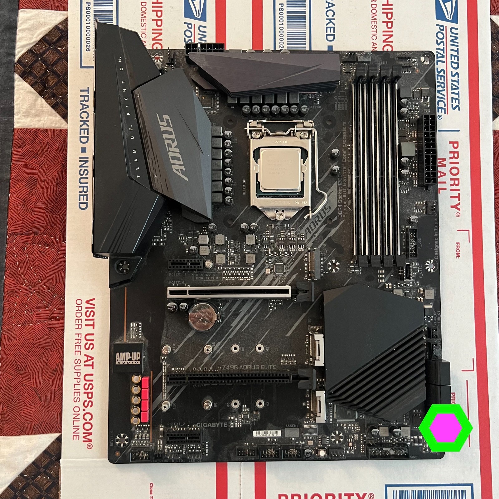 Intel Core i9-10850K + Gigabyte Z490 Aorus Elite Motherboard Combo