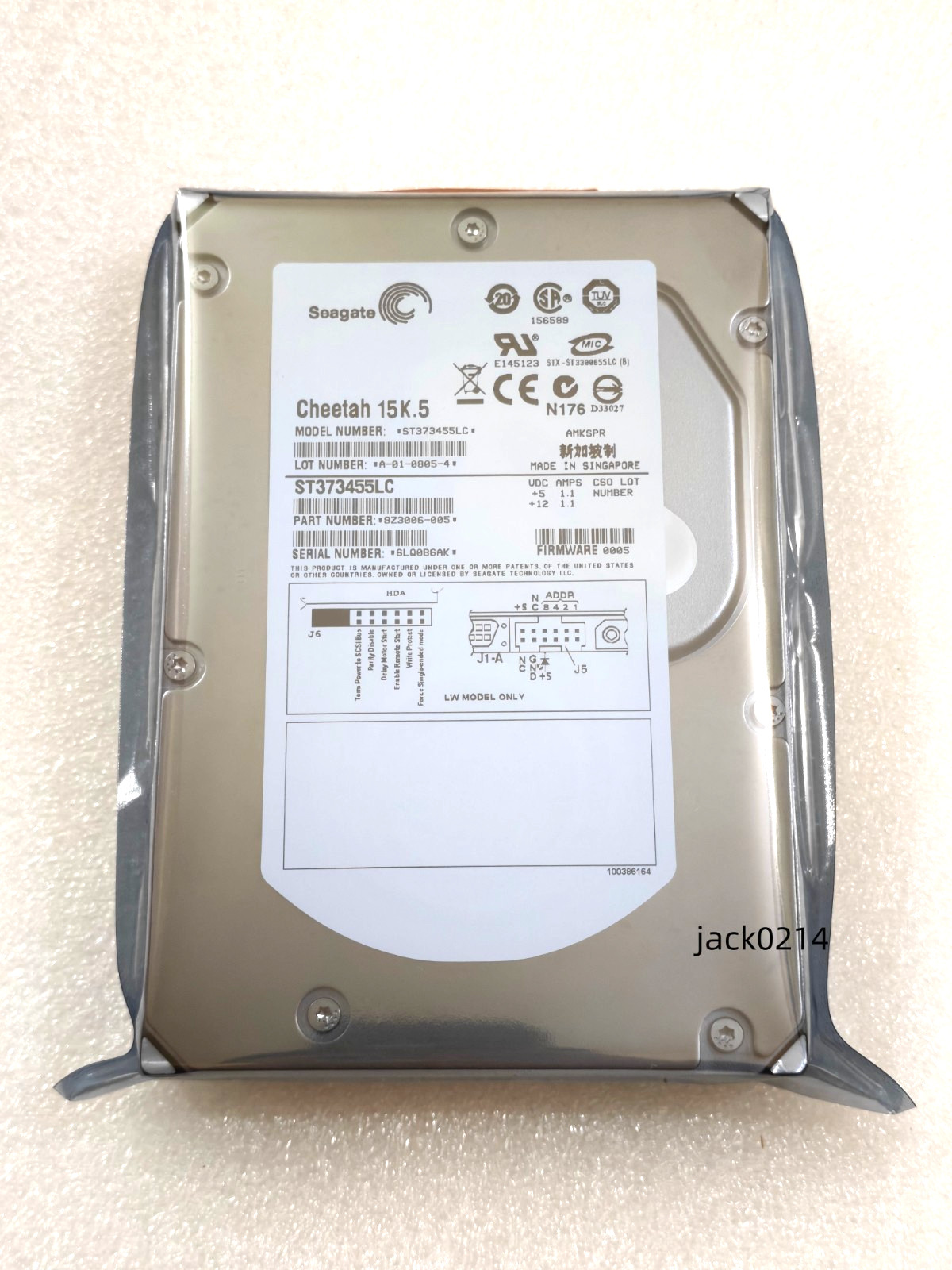 Seagate Cheetah 72.GB 15K ST373455LC Internal 15000RPM 3.5" HDD
